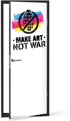 Make Art Not War Κόμικς Αυτοκόλλητα πόρτας 60 x 170 cm (37300)