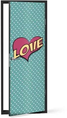 Love Κόμικς Αυτοκόλλητα πόρτας 60 x 170 cm (12122)