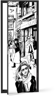 Houseart - ΣΗΜΑΝΤΙΚΟ: Σε περίπτωση διαφοράς τιμής από το κατάστημα ισχύει παντα και μόνο η τιμή του καταστήματος Για ψώνια.., Κόμικς, Αυτοκόλλητα πόρτας, 60 x 170 εκ.