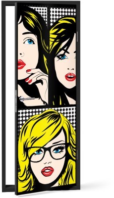 Pop art Πρόσωπα, Κόμικς, Αυτοκόλλητα πόρτας, 60 x 170 ε