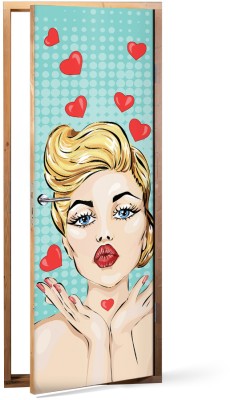 Houseart Pin-up γυναίκα, Κόμικς, Αυτοκόλλητα πόρτας, 60 x 170 εκ.