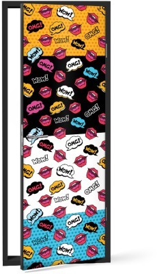 Houseart - ΣΗΜΑΝΤΙΚΟ: Σε περίπτωση διαφοράς τιμής από το κατάστημα ισχύει παντα και μόνο η τιμή του καταστήματος Μοτίβο Κόμικς, Κόμικς, Αυτοκόλλητα πόρτας, 60 x 170 εκ.