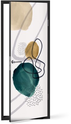 Αφαιρετική ζωγραφιά, Line Art, Αυτοκόλλητα πόρτας, 60 x