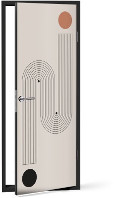 Houseart Abstract art graphique, Line Art, Αυτοκόλλητα πόρτας, 60 x 170 εκ.