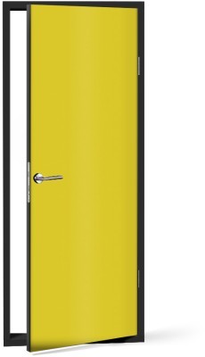 Lemon-Yellow Μονόχρωμα Αυτοκόλλητα πόρτας 60 x 170 cm (20212)