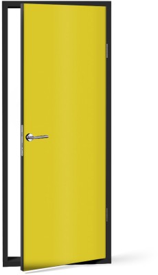 Lemon-Yellow Μονόχρωμα Αυτοκόλλητα πόρτας 60 x 170 cm (20212)