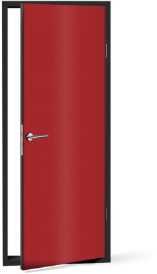 Medium-Red Μονόχρωμα Αυτοκόλλητα πόρτας 60 x 170 cm (20224)