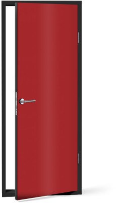 Houseart Medium-Red, Μονόχρωμα, Αυτοκόλλητα πόρτας, 60 x 170 εκ.