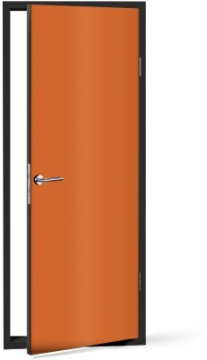Orange Μονόχρωμα Αυτοκόλλητα πόρτας 60 x 170 cm (20215)