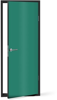 Turquoise-green Μονόχρωμα Αυτοκόλλητα πόρτας 60 x 170 cm (20226)