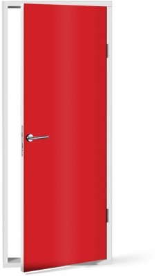 Red Μονόχρωμα Αυτοκόλλητα πόρτας 60 x 170 cm (20146)