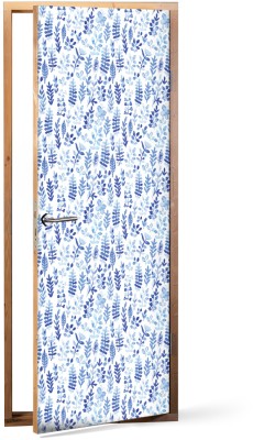Αποχρώσεις του Μπλέ Μοτίβα Αυτοκόλλητα πόρτας 60 x 170 cm (37407)