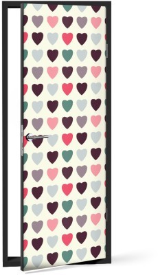 Καρδιές Μοτίβα Αυτοκόλλητα πόρτας 60 x 170 cm (12245)