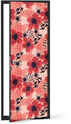 Houseart Boho flowers, Μοτίβα, Αυτοκόλλητα πόρτας, 60 x 170 εκ.