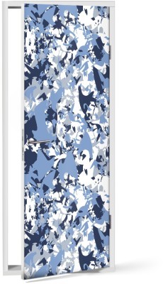 Houseart - ΣΗΜΑΝΤΙΚΟ: Σε περίπτωση διαφοράς τιμής από το κατάστημα ισχύει παντα και μόνο η τιμή του καταστήματος Παραλλαγή σε μπλε αποχρώσεις, Μοτίβα, Αυτοκόλλητα πόρτα