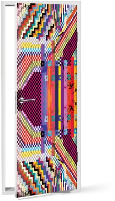 Houseart - ΣΗΜΑΝΤΙΚΟ: Σε περίπτωση διαφοράς τιμής από το κατάστημα ισχύει παντα και μόνο η τιμή του καταστήματος Μοτίβο με σκάκι & ζιγκ-ζαγκ, Μοτίβα, Αυτοκόλλητα πόρτας