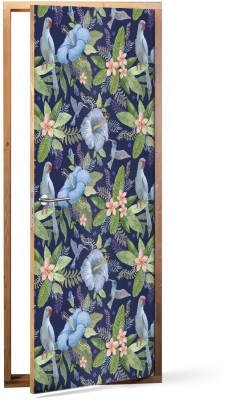 Παπαγάλοι, Μοτίβα, Αυτοκόλλητα πόρτας, 60 x 170 εκ. (53330)