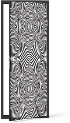 Ασπρόμαυρη ζάλη, Μοτίβα, Αυτοκόλλητα πόρτας, 60 x 170 εκ. (53348)