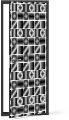 Ασπρόμαυρα σχήματα, Μοτίβα, Αυτοκόλλητα πόρτας, 60 x 170 εκ. (53349)
