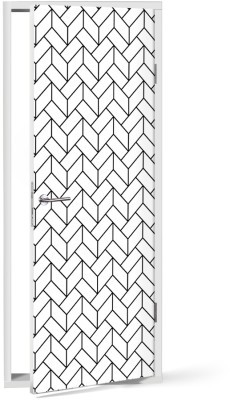 Μοτίβο με γραμμικούς κύβους, Μοτίβα, Αυτοκόλλητα πόρτας, 60 x 170 εκ. (53359)