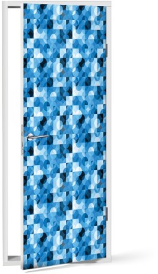 Μπλε μοτίβο, Μοτίβα, Αυτοκόλλητα πόρτας, 60 x 170 εκ. (53362)