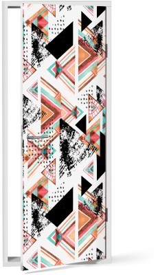 Διακόσμηση παιδικού δωματίου House Art - ΣΗΜΑΝΤΙΚΟ: Σε περίπτωση διαφοράς τιμής από το κατάστημα ισχύει παντα και μόνο η τιμή του καταστήματος Αφηρημένα τρίγωνα, Μοτίβα, Αυτοκόλλητα πόρτας, 60 x 170