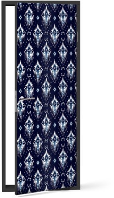 Μπλε ανατολικό μοτίβο, Μοτίβα, Αυτοκόλλητα πόρτας, 60 x 170 εκ. (53425)