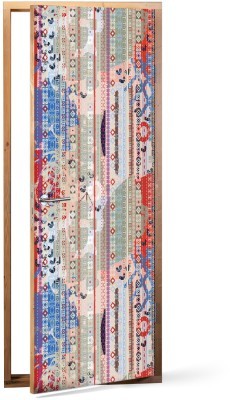 Αφηρημένο πολύχρωμο μοτίβο, Μοτίβα, Αυτοκόλλητα πόρτας, 60 x 170 εκ. (53433)