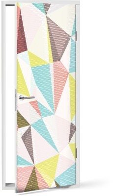 Houseart - ΣΗΜΑΝΤΙΚΟ: Σε περίπτωση διαφοράς τιμής από το κατάστημα ισχύει παντα και μόνο η τιμή του καταστήματος Τριγωνικά σχήματα, Μοτίβα, Αυτοκόλλητα πόρτας, 60 x 170