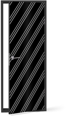 Διαγώνιες γραμμές, Μοτίβα, Αυτοκόλλητα πόρτας, 60 x 170 εκ. (53437)