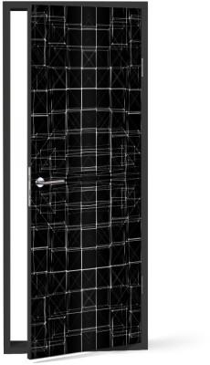 Μοτίβο με τετράγωνα, Μοτίβα, Αυτοκόλλητα πόρτας, 60 x 170 εκ. (53441)