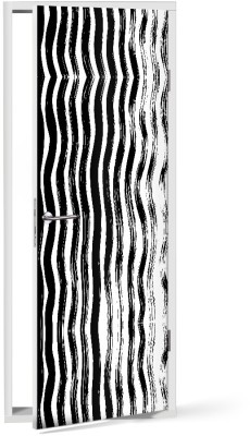 Houseart - ΣΗΜΑΝΤΙΚΟ: Σε περίπτωση διαφοράς τιμής από το κατάστημα ισχύει παντα και μόνο η τιμή του καταστήματος Κάθετες κυματιστές πινελιές, Μοτίβα, Αυτοκόλλητα πόρτας