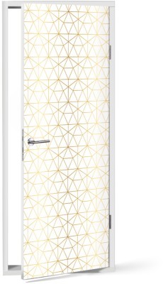 Μοτίβο με χρυσές γραμμές, Μοτίβα, Αυτοκόλλητα πόρτας, 60 x 170 εκ. (53473)