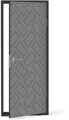 Γραμμική σύνθεση, Μοτίβα, Αυτοκόλλητα πόρτας, 60 x 170 εκ. (53492)