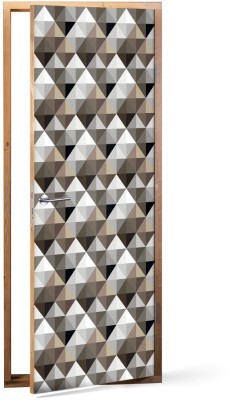 Ρόμβοι με τρίγωνα, Μοτίβα, Αυτοκόλλητα πόρτας, 60 x 170 εκ. (53498)