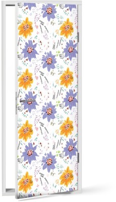 Λουλούδια, Μοτίβα, Αυτοκόλλητα πόρτας, 60 x 170 εκ.