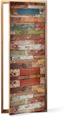 Φόντο με Σανίδες, Μοτίβα, Αυτοκόλλητα πόρτας, 60 x 170 εκ. (37415)