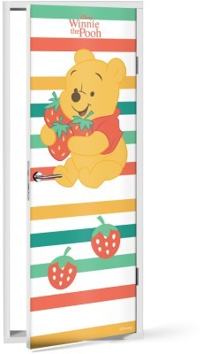 Winnie the Pooh με φραουλίτσες, Παιδικά, Αυτοκόλλητα πόρτας, 60 x 170 εκ.