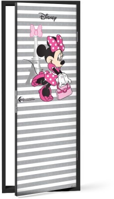 Minnie Mouse in Paris Disney Αυτοκόλλητα πόρτας 60 x 170 cm (22859)