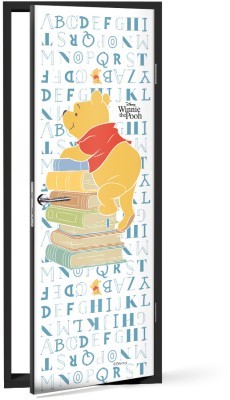 Winnie the Pooh loves reading, Παιδικά, Αυτοκόλλητα πόρτας, 60 x 170 εκ.