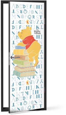 Winnie the Pooh loves reading Disney Αυτοκόλλητα πόρτας 60 x 170 cm (24107)