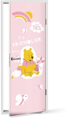 It's friendlier with two, Winnie the Pooh, Παιδικά, Αυτοκόλλητα πόρτας, 60 x 170 εκ.
