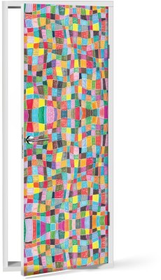 Χαρούμενο μοτίβο Παιδικά Αυτοκόλλητα πόρτας 60 x 170 cm (12114)