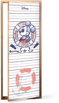 Navy Mickey Mouse Disney Αυτοκόλλητα πόρτας 60 x 170 cm (24892)