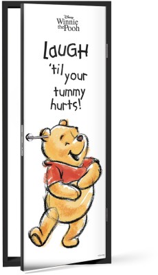 Laugh til your tummy hurts!, Winnie the Pooh Disney Αυτοκόλλητα πόρτας 60 x 170 cm (24140)