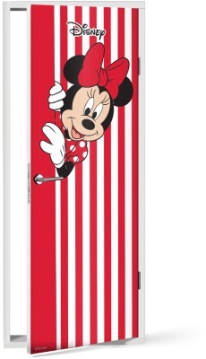 Minnie Mouse στα κόκκινα Disney Αυτοκόλλητα πόρτας 60 x 170 cm (26736)