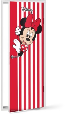 Houseart Minnie Mouse στα κόκκινα, Παιδικά, Αυτοκόλλητα πόρτας, 60 x 170 εκ.