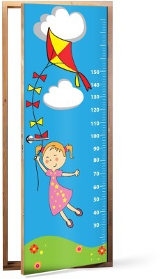 Κοριτσάκι με Χαρταετό Υψόμετρο Παιδικά Αυτοκόλλητα πόρτας 60 x 170 cm (17865)