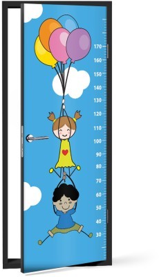 Παιδάκια Με Μπαλόνια Υψόμετρο Παιδικά Αυτοκόλλητα πόρτας 60 x 170 cm (17867)