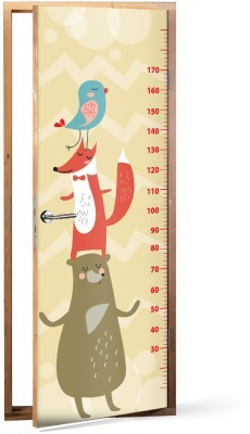 Little animals Height Meter, Παιδικά, Αυτοκόλλητα πόρτας, 60 x 170 εκ.